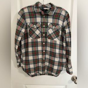 JCrew tartan button down shirt 4P